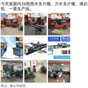 2017年3月發(fā)貨國(guó)內(nèi)250型原木多片鋸生產(chǎn)線&nbsp;圓木多片鋸，方木多